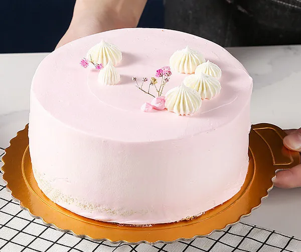 FSC 4/6/8/10/12-Zoll quadratisches Kuchenblech, Kuchenpapierunterlage, Geburtstagskuchenschachtel-Bodenschale, lebensmittelechtes, elfenbeinfarbenes FBB-Papier
